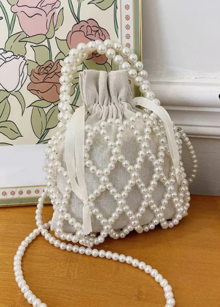 Luxury Woven Beaded Tote Bag